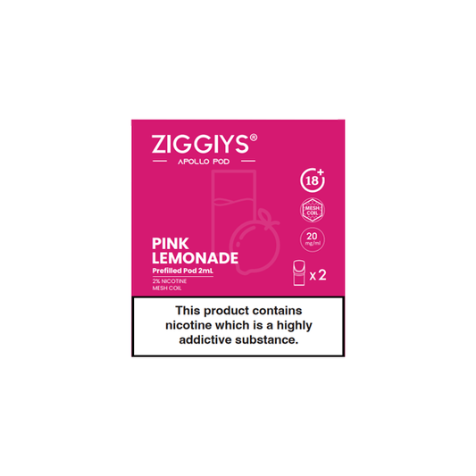Ziggiys Apollo Pre-Filled Replacement Pods 2ml | 2-pack - Sweet Geez Vapes