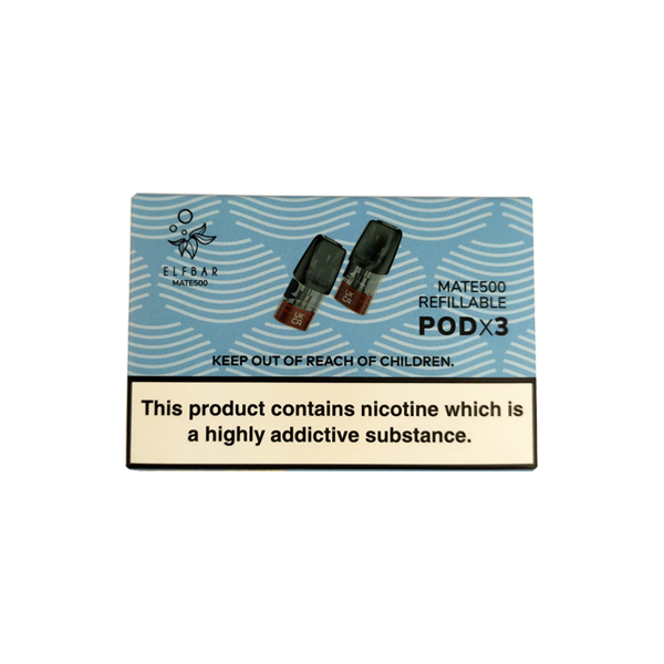 Elf Bar Mate 500 Replacement Refillable Pods 1.6ml | 3-pack - Shop Now at  Sweet Geez Vapes