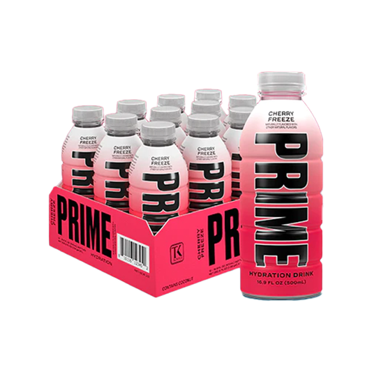 PRIME Hydration USA Cherry Freeze Sports Drink 500ml - Sweet Geez Vapes