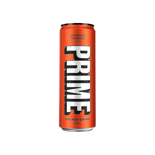 PRIME Energy USA Orange Mango Drink Can 355ml - Sweet Geez Vapes