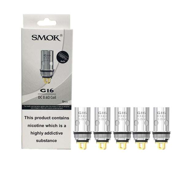 Smok G16 DC Replacement Coils | 0.6Ω | 5-pack - Sweet Geez Vapes