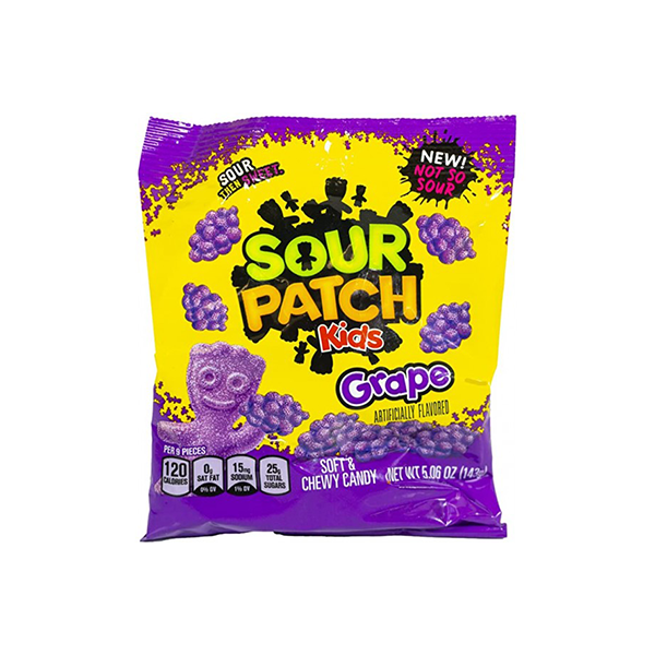 USA Sour Patch Kids Grape Share Bag - 141g - Sweet Geez Vapes