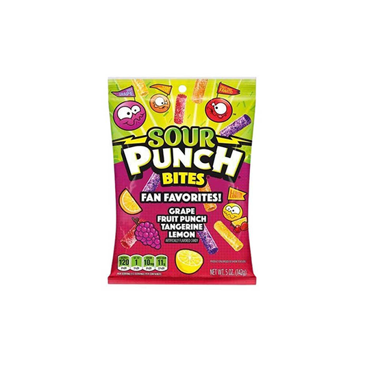USA Sour Punch Bites Fan Favourites Share Bags - 142g - Sweet Geez Vapes