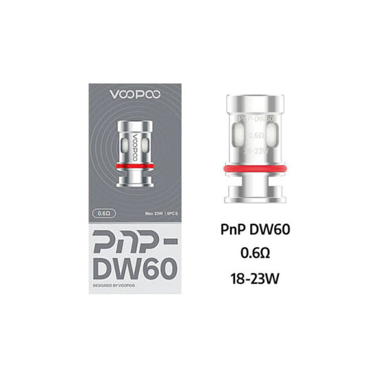 Voopoo PNP DW60 Replacement Coils | 0.6Ω | 5-pack - Shop Now at  Sweet Geez Vapes