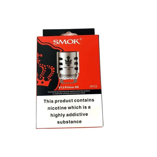 Smok V12 Prince X6 Coils | 0.15Ω | 3-pack - Shop Now at  Sweet Geez Vapes