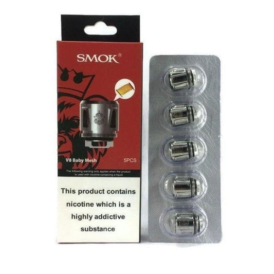 Smok V8 Baby Mesh Coils | 0.15Ω | 5-pack - Shop Now at  Sweet Geez Vapes